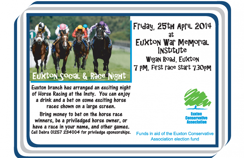 Social and Race Night Flyer