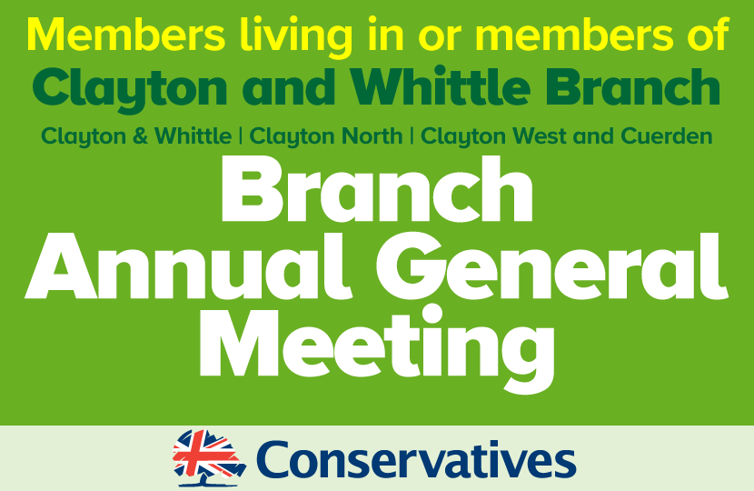 Clayton and Whittle Branch AGM