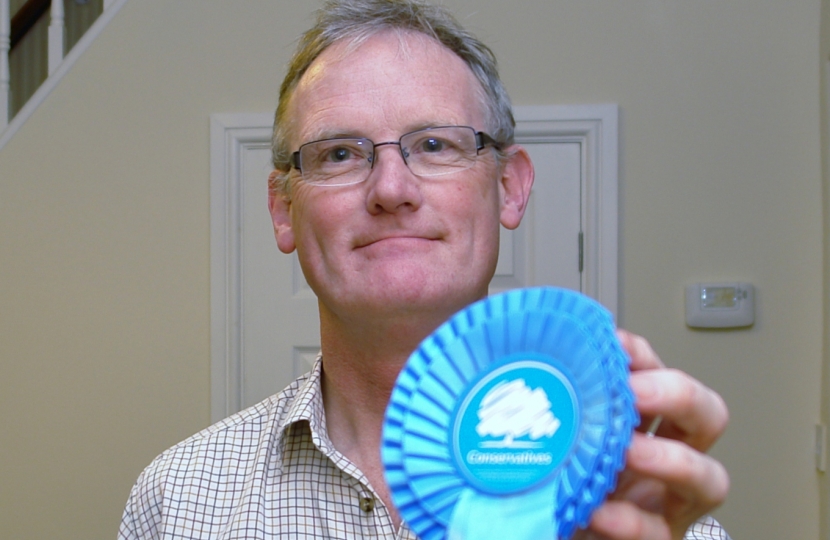 Peter Malpas ready to give Chorley's new parliamentary candidate his rosette