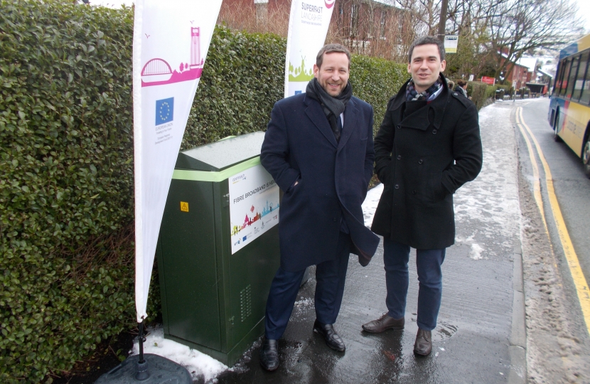 Superfast Broadband for Brinscall with Ed Vaizey MP and Rob Loughenbury