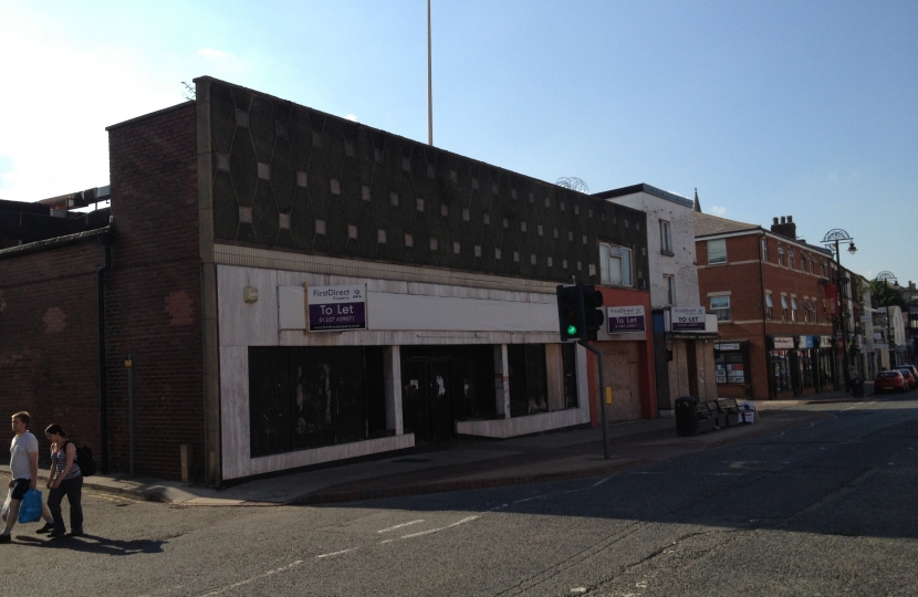 Market Street Chorley - site bought by Chorley Council