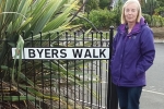 Road sign installed for residents of Byers Walk