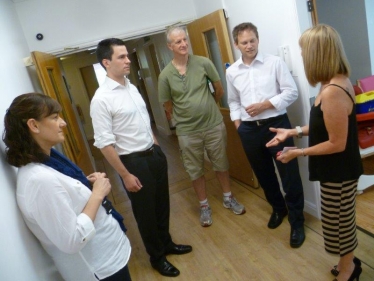 Grant Shapps MP visit Chorley's Derian House